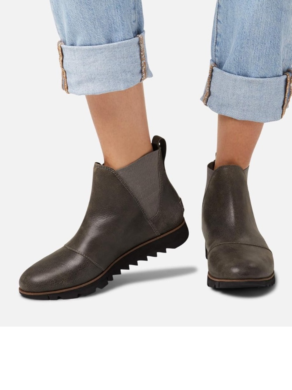 Sorel Women's Harlow Chelsea Waterproof Leather Ankle Boots women’s 7